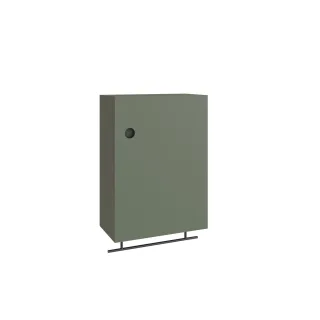 VitrA Plural Oberschrank mit Handtuchhalter mit 1 Tür 40 x 21 x 55 cm (BxTxH) Matt,80491 80491