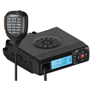 ABBREE AR-218 25W Mini Mobile Radio Dual Band VHF/UHF 128 Channels PTT Programming FM VOXLong Range Portable Car Ham Wal