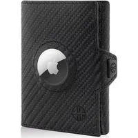 Trusador Geldbörse AirTag 'Verona' - Leder-Wallet mit AirTag- & Münzfach (Handarbeit, Handmade in Europe, inklusive Apple AirTag), Vollnarbenleder, AirTag Wallet Herren & Damen