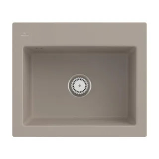 Villeroy und Boch Subway 60 S Einbauspüle 330900AM Spülbecken, 600 x 510 mm, almond CeramicPlus