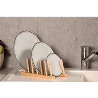 KESPER® Geschirrständer Tellerständer 25 x 14 x 8 cm, geeignet für 6 Teller/Brettchen