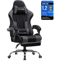 GTPLAYER Gaming-Stuhl Bürostuhl mit Massagefunktion, Fußstütze, Kopfstütze (Packung), Ergonomischer Gamer Stuhl Maximale Belastung 150 kg, 360° drehbar