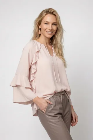 monari - Chiffon Bluse rosewater - Gr. - 44