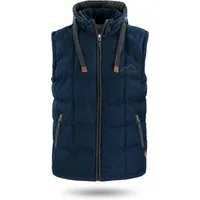 normani Steppweste Herren Winter-Steppweste Tropez Wattierte Winterweste – winddichte Outdoor Weste mit Kapuze