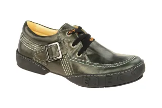 Eject Herrenschuhe 16610.001 EDEN Schwarz Gr?n Echtleder Gummisohle