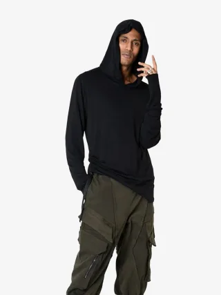 La Haine Inside Us Pullover Hood LM214 Herren schwarz