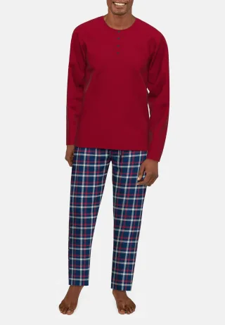 TOM TAILOR BODYWEAR - TOM TAILOR Herren T-Shirt uni 1er Pack rot-mittel-uni - Gr. - 56