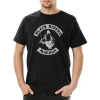 Urban Backwoods Print-Shirt Black Riders MC Herren T-Shirt Lord of Herr der Gondor the Rings Ringe (1-tlg) Sauron Symbol Sign Mittelerde