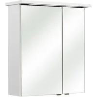 PELIPAL Spiegelschrank GERD, B 60 cm, Weiß Hochglanz, mit LED-Beleuchtung