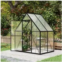 FIVMEN Gewächshaus Premium Gartengewächshäuser Aluminium mit 6 cm Fundament, 4 mm PC Platte Treibhaus Tomatenhaus Gartenhaus UV beständig