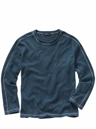 Mey & Edlich Herren Spielraum-Shirt Blau 100 % Baumwolle