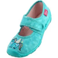Beck Hausschuh Pegasus Hausschuh (Ballerina-Schuh mit weicher Innensohle, und hochwertiger Stickerei) mittlere Passform