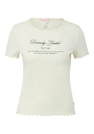 qs - T-Shirt creme - Gr. - S