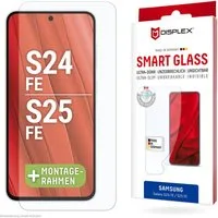 Displex Displayschutzglas Smart Glass Screen Protector für Samsung Galaxy S24 FE, Samsung Galaxy S25 FE, Displayschutzfolie, Schutzfolie, Bildschirmschutz, kratz- & stoßfest