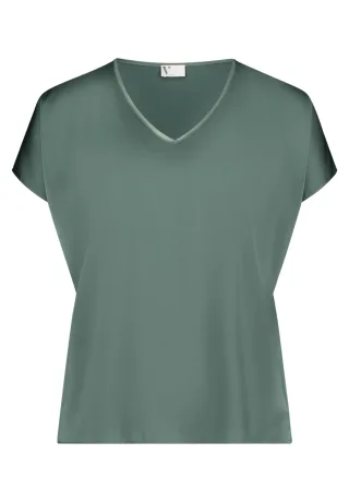 V by Vera Mont - Satin-Bluse Evening Green - Gr. - 40