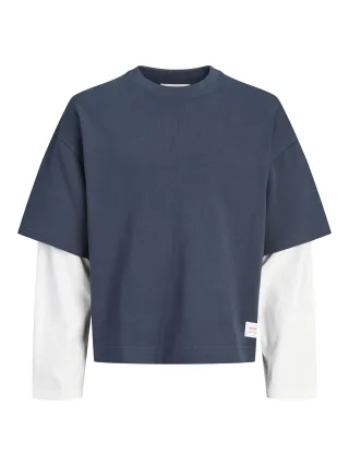 JACK&JONES - JCOECHO DOUBLE LAYERED SWEAT CN JNR - Gr. - 152