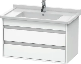 Duravit Ketho Waschtischunterbau wandhängend Weiß Matt 800x455x480 mm - KT664401818 KT664401818