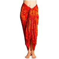 PANASIAM Sarong Pareo Tuch aus Viskose - blickdichtes Unisex Strandtuch & Wickelkleid, Viskose, in Größe L & XL - Wickelrock oder Bikini Cover-up für Damen & Herren