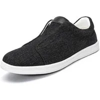 Allthemen Loafer Herren Slip-On Loafer aus Vintage Canvas Bequeme Freizeitschuhe