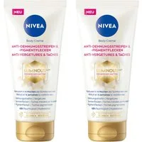 Nivea Körpercreme Anti-Dehnungsstreifen + Pigmentflecken LUMINOUS630® 2 x 200ml Packung, 2-tlg., Luminous630®