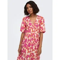 ONLY Druckkleid ONLAURI MIKASI S/S MIDI DRESS WVV EX Viskosemischung, regular fit