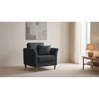 OTTO home Sessel Arellano, Breite 93 cm, klassisches Design, mit Massivholzfüßen, Webstoff fein