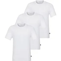 BOSS T-Shirt TShirt RN 3P Natura (3-tlg) einfarbiges T-Shirt mit Markenlabel