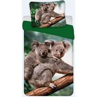 BrandMac Kinderbettwäsche Bettwäsche Set mit Koala 135 x 200 cm 80 x 80 cm 100% Baumwolle, 1 teilig, Langlebig