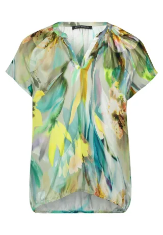 Betty Barclay - Satin-Bluse Mint/Nature - Gr. - 40