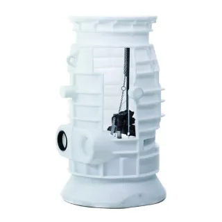 Jung Pumpen Pks Kunststoffschacht JP09475 B 800 32, auftriebssicher, PE, weiß