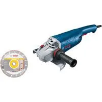 Winkelschleifer GWS 22-230 J Professional blau, 2.200 Watt, inkl. Diamanttrennscheibe