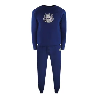 Aquascutum Iconic Crest - Trainingsset Mit Rundhalsausschnitt In Marineblau