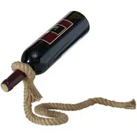 BOLTZE GRUPPE GmbH Weinregal Weinständer für eine Flasche, eisern, geflochten mit Seil, 15 x 16 cm