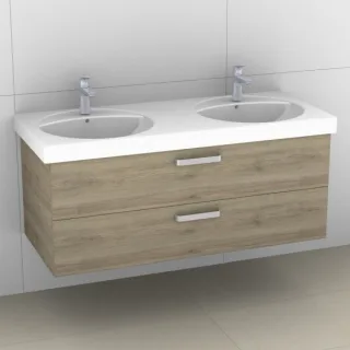 Artiqua 413 Waschtischunterschrank für Preciosa 133200, 133220 Sanremo Eiche quer NB, 413-WU2L-K47-7 413-WU2L-K47-7145-428