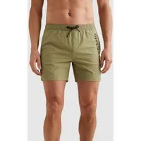 PME LEGEND Badeshorts AIRFRAME SWIMSHORTS BIG LOGO PRINT Seitliche Eingrifftaschen, Gesäßtasche