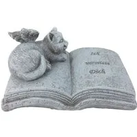 Trend Line Dekofigur TrendLine Grabsteinschmuck mit Katze 11 x 7 x 6 cm