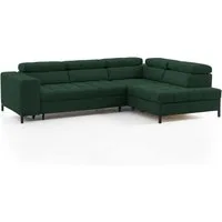exxpo - sofa fashion Ecksofa Bocco, hochwertige Verarbeitung, toller Sitzkomfort, bequem, L-Form, wahlweise mit Bettfunktion u. Bettkasten, inkl. Kopfteilverstellung