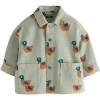 Next Outdoorhemd Twill-Overshirt mit Print (1-tlg)