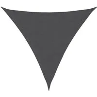 vidaXL Sonnensegel Sonnensegel Oxford-Gewebe Dreieckig 4x4x4 m Anthrazit, (1-tlg)