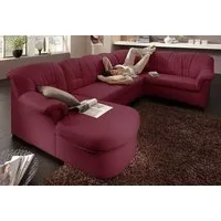 DOMO collection Wohnlandschaft Papenburg, zeitlose Rückensteppung, elegante Formensprache, U-Form, in großer Farbvielfalt, wahlweise mit Bettfunktion