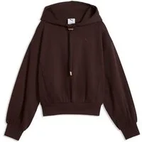 PUMA Kapuzensweatshirt HER RELAXED HOODIE FL mit Kängurutasche, unifarben, Relaxed Fit
