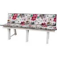 KETTtex Bankauflage Gartenbank Elba 2-teilig 150 cm 0843 Blumen KETTtex, (1 St), mit Bindebändern