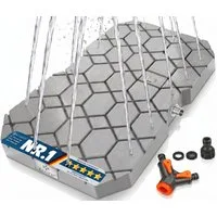 KESSER Gartendusche Bodendusche für alle, Groß, Klein & Vierbeiner, Inklusive Adapter & Montagezubehör