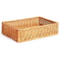 KONZEPT Brotkorb Bäckerkorb handgeflochten Regalkorb, Naturweide, 60х40 / 40х30