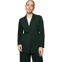 Zero Jackenblazer Damen strukturiert mit Bindedetail Schnalle