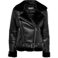 ONLY Lederjacke ONLAgnete (1-St)