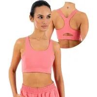 Smilodox Sport-BH Sylva, Top Damen, Bustier, figurbetont mit Cut-Out Rückendetail Shaped Fit, breite Träger, Rundhalsausschnitt, Gym & Training