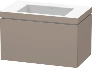 Duravit L-Cube c-bonded Set wandhängend Basalt Matt 800x480x500 mm - LC6917N4343 LC6917N4343
