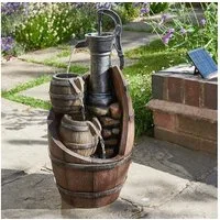 Smart Garden Wasserfall Solar-Wasserbrunnen Whisky Barrels, (1 tlg)