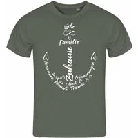 deinshirt Print-Shirt Herren T-Shirt Liebe Familie Anker Funshirt mit Motiv